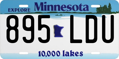 MN license plate 895LDU