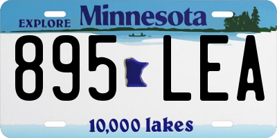MN license plate 895LEA