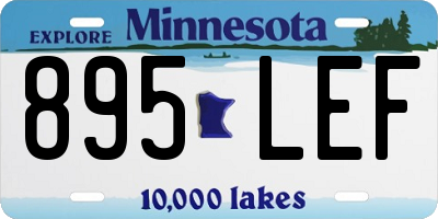 MN license plate 895LEF