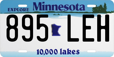 MN license plate 895LEH