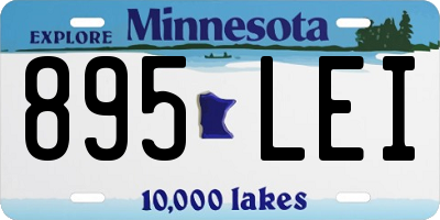 MN license plate 895LEI
