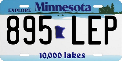 MN license plate 895LEP