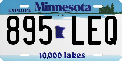 MN license plate 895LEQ