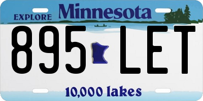MN license plate 895LET