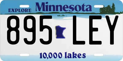 MN license plate 895LEY