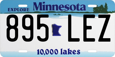 MN license plate 895LEZ