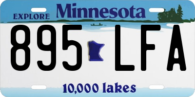 MN license plate 895LFA