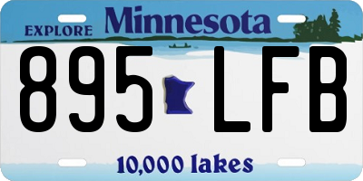 MN license plate 895LFB