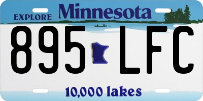 MN license plate 895LFC