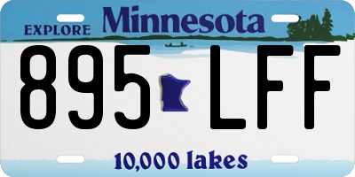MN license plate 895LFF