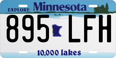 MN license plate 895LFH
