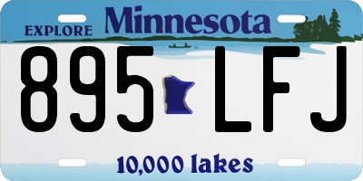 MN license plate 895LFJ
