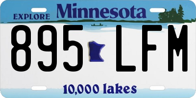 MN license plate 895LFM