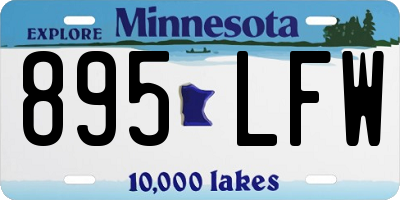 MN license plate 895LFW