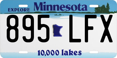 MN license plate 895LFX