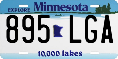 MN license plate 895LGA