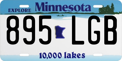 MN license plate 895LGB
