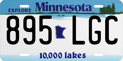 MN license plate 895LGC