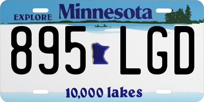 MN license plate 895LGD