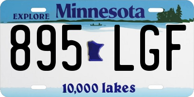 MN license plate 895LGF