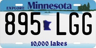 MN license plate 895LGG