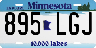 MN license plate 895LGJ