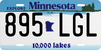 MN license plate 895LGL
