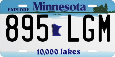 MN license plate 895LGM