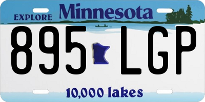 MN license plate 895LGP
