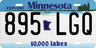 MN license plate 895LGQ
