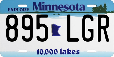 MN license plate 895LGR