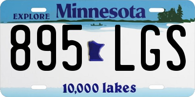 MN license plate 895LGS