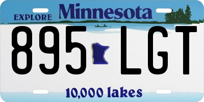 MN license plate 895LGT