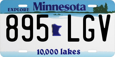 MN license plate 895LGV
