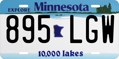 MN license plate 895LGW