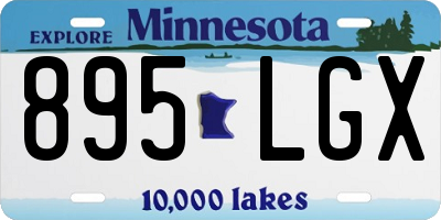 MN license plate 895LGX