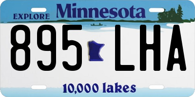 MN license plate 895LHA