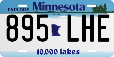 MN license plate 895LHE