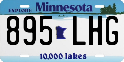 MN license plate 895LHG