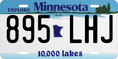 MN license plate 895LHJ