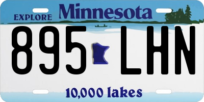 MN license plate 895LHN