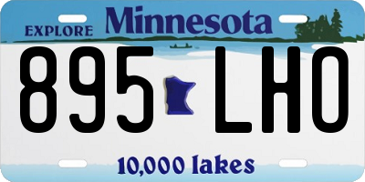 MN license plate 895LHO