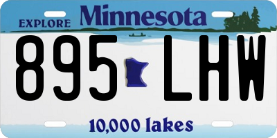 MN license plate 895LHW