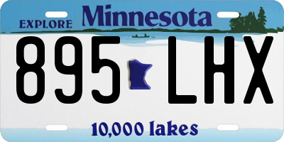 MN license plate 895LHX