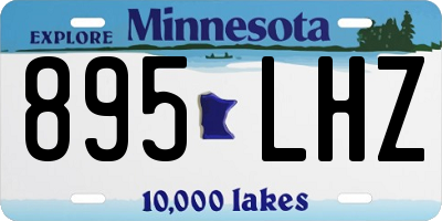 MN license plate 895LHZ