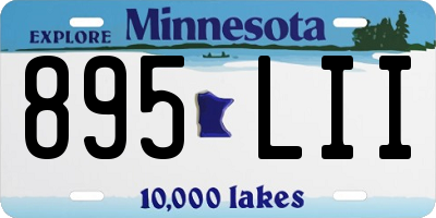 MN license plate 895LII