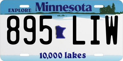 MN license plate 895LIW