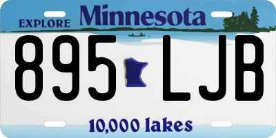 MN license plate 895LJB