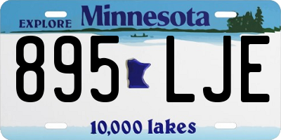 MN license plate 895LJE