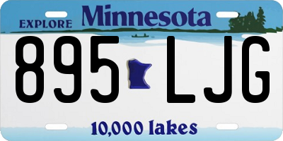 MN license plate 895LJG